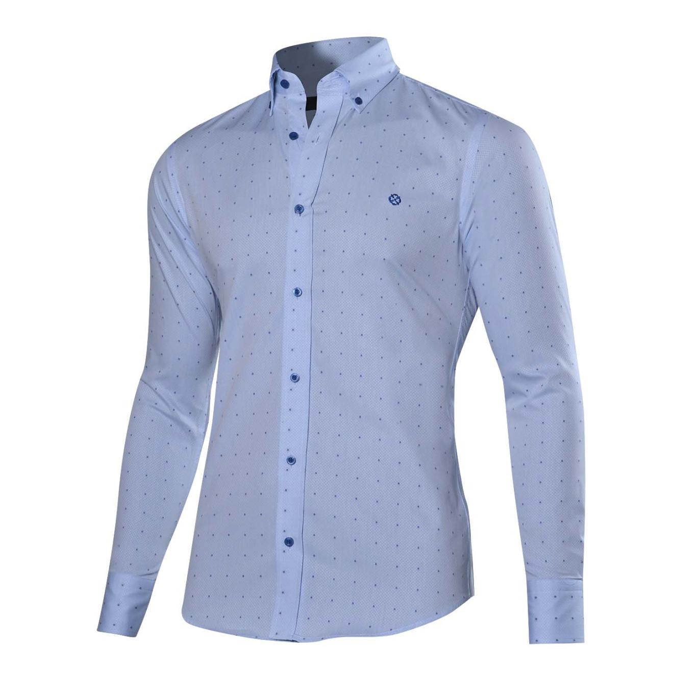 Long Sleeve Checked Slim Shirt