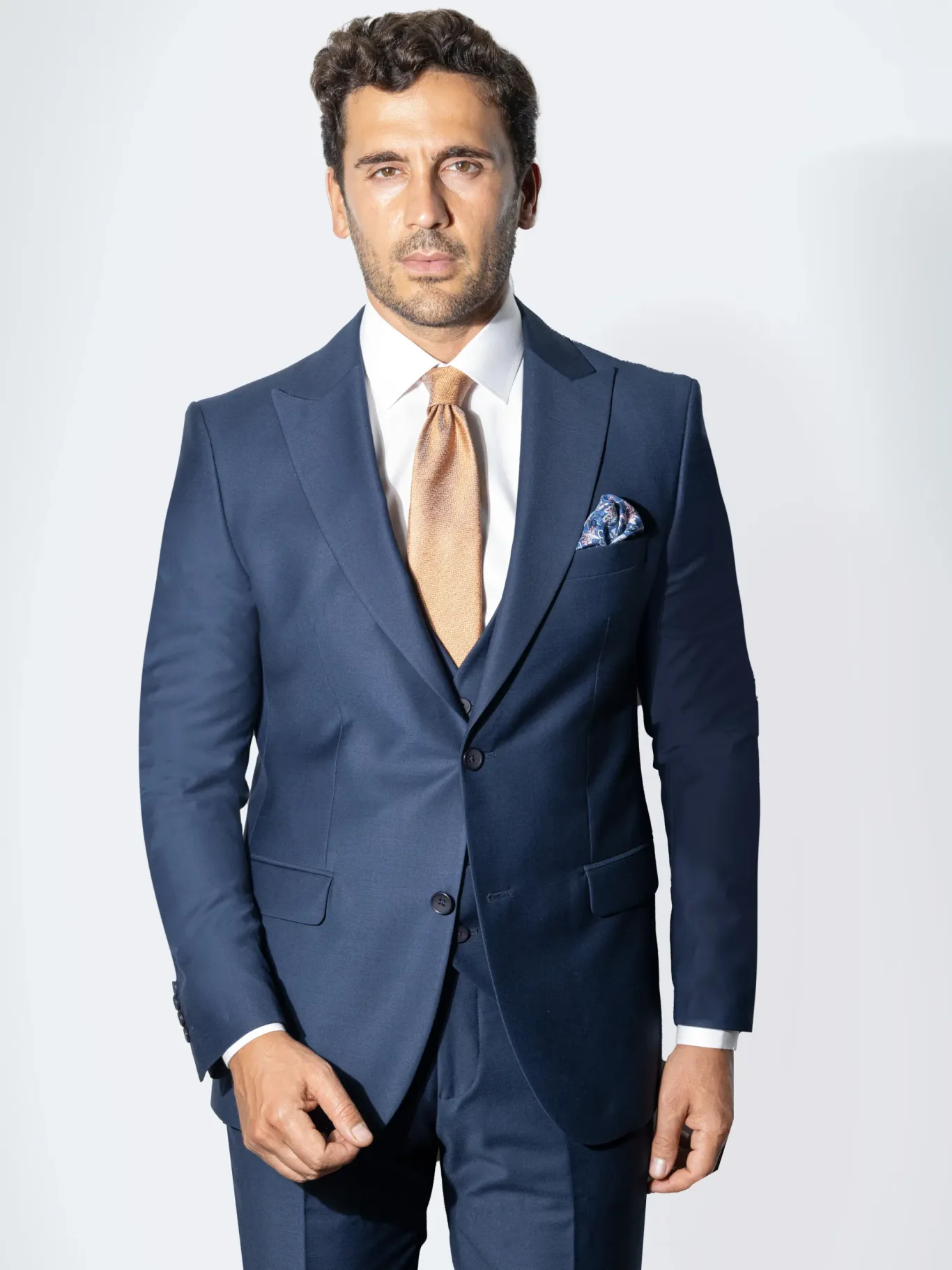 Slim Fit Suit With Vest