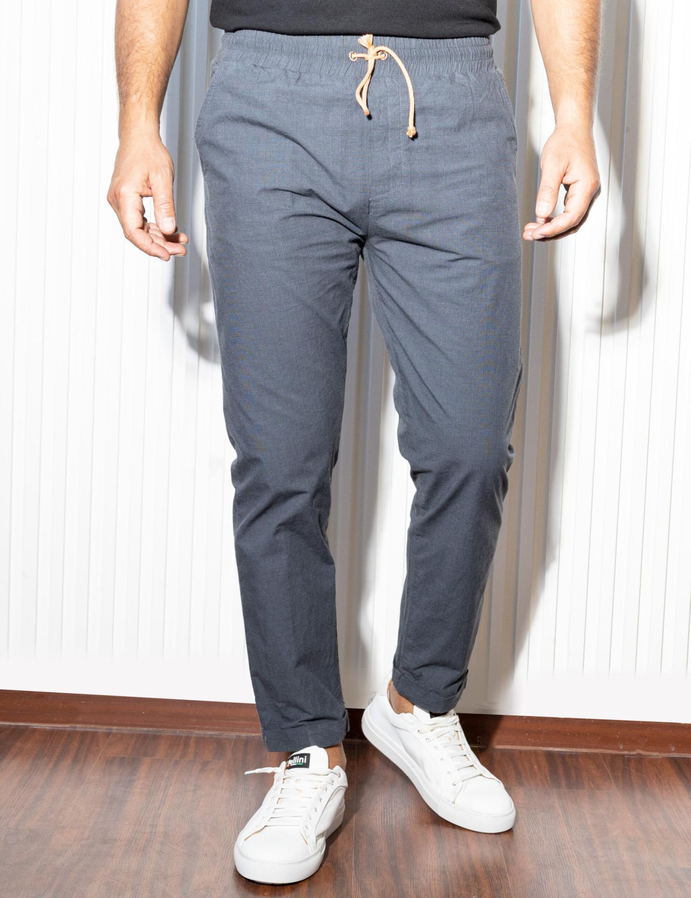 Slim Fit Pants With Front Laces