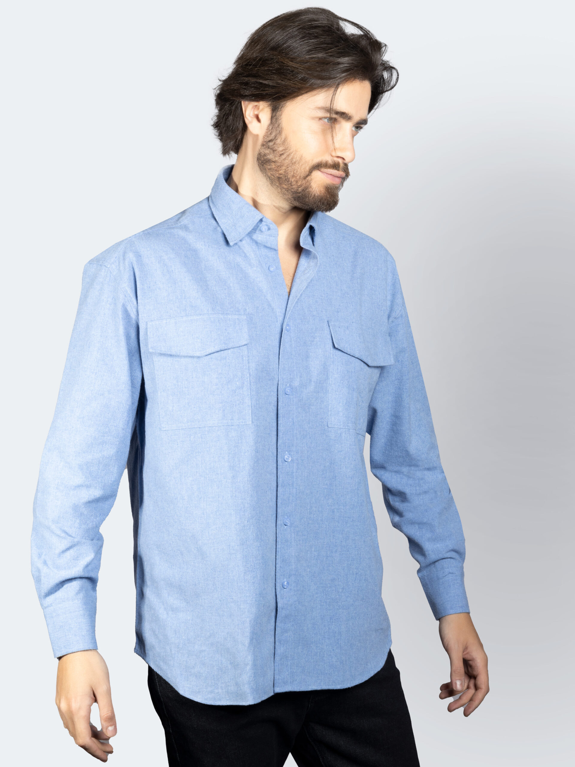OVERSIZED SHIRT WITH FRONT POCKETS - Pellini
