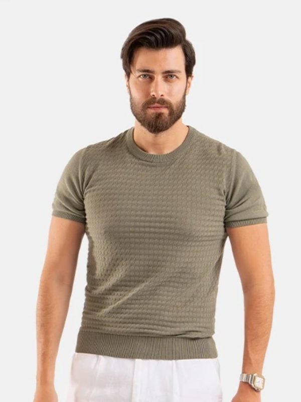 Double Mercerized Knit T-Shirt