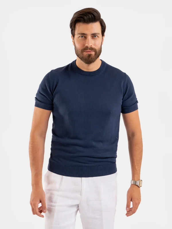 Double Mercerized Knit T-Shirt