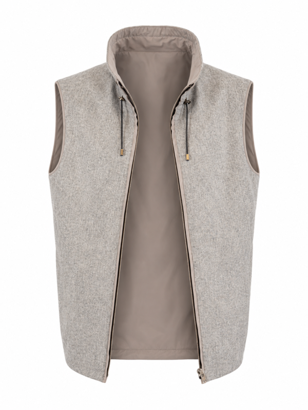 DOUBLE FACE WOOL VEST